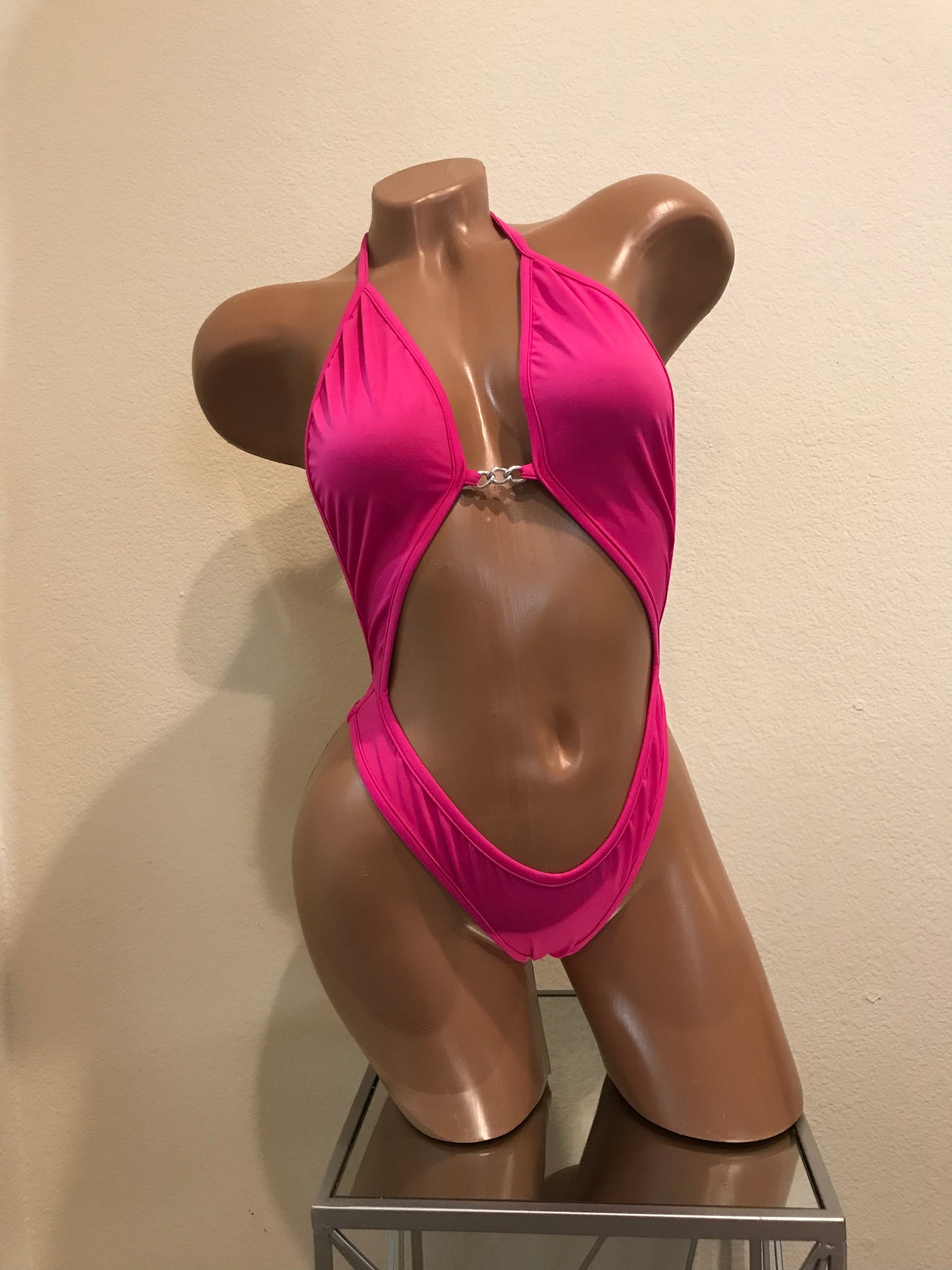 Hot pink one piece