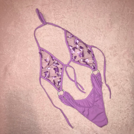 Lavender Butterfly One Piece