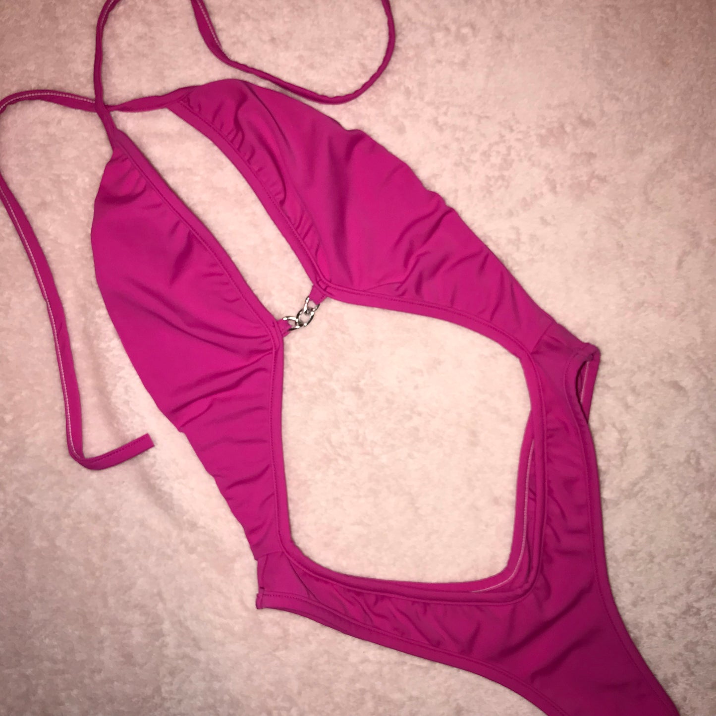 Hot pink one piece