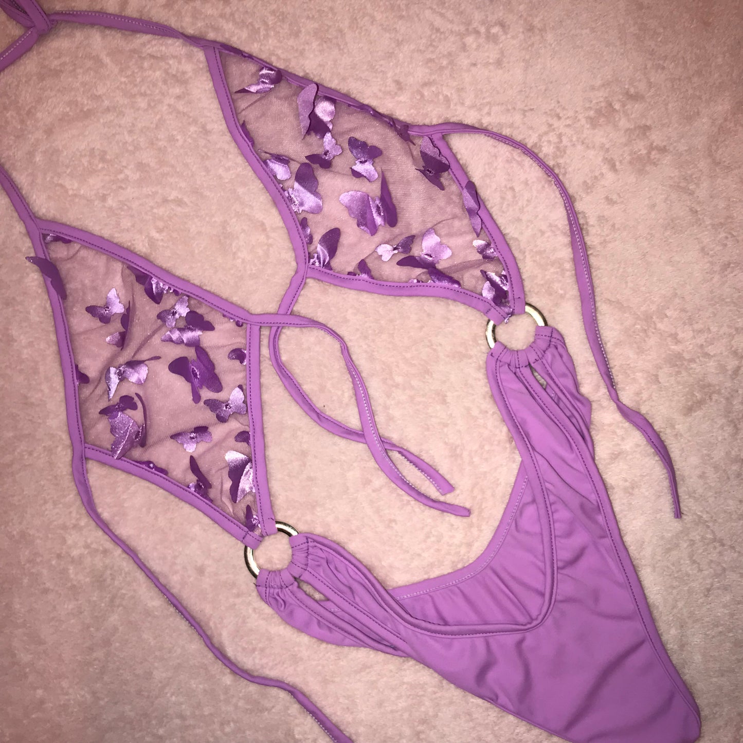 Lavender Butterfly One Piece