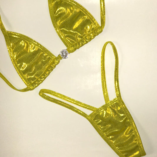 Gold-digger Yellow Two Piece Set